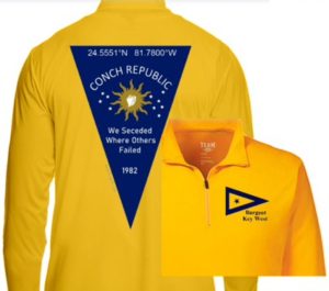 Conch Republic Quarter Zip SPF Performance Signal Yellow